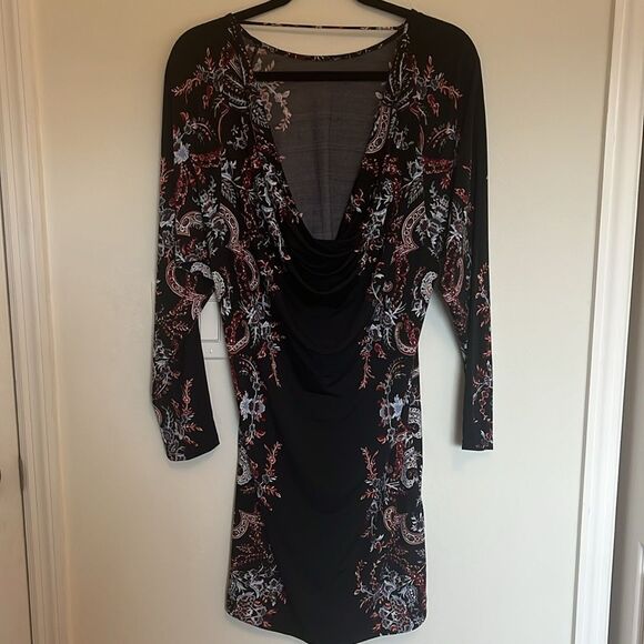 BCBGMaxAzria Shelbi dress, M, black multi, NWT - Picture 4 of 8